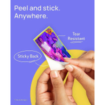 Canon ZINK Photo Paper Pack 20 Sheets of 2 Inches x 3 Inches ZINK Photo Paper Water & Tear Resistant Smudge-Free Peel-and-Stick
