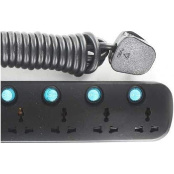 TERMINATOR Extension 6G/3M Tpb 626Ab Universal Socket, Black