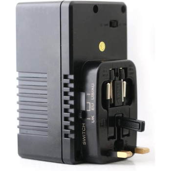 TERMINATOR Voltage Converter With Multi Travel Plug & Socket (150W) - Adjust The Volt Switch To The Supply Voltage