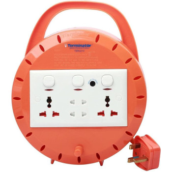 TERMINATOR 4 Way Extension Reel 10 Meter Cable TER 3210-10M - Emirates Quality Approved