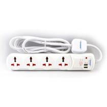 TERMINATOR 4 Way Power Extension Outlet With 2 USB Socket - TPB 14U2IA