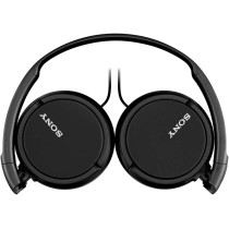 SONY MDR ZX110AP Wired On-Ear Headphones With Tangle Free Cable, 3.5 mm Jack, Headset With Mic For Phone Calls, Black, MDRZX110AP/B