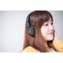 SONY MDR ZX110AP Wired On-Ear Headphones With Tangle Free Cable, 3.5 mm Jack, Headset With Mic For Phone Calls, Black, MDRZX110AP/B
