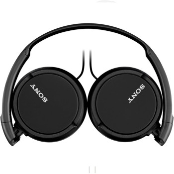 SONY MDR ZX110AP Wired On-Ear Headphones With Tangle Free Cable, 3.5 mm Jack, Headset With Mic For Phone Calls, Black, MDRZX110AP/B