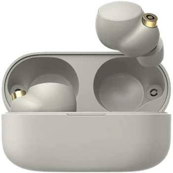 SONY Wf-1000Xm4 Industry Leading Noise Cancelling Truly Wireless Earbuds Headphones, Charging, Google Voice Assistant, Alexa, Siri, Splash Proof,Smart Listening And Mic For Phone Call, Silver