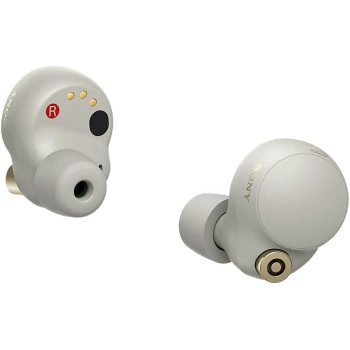 SONY Wf-1000Xm4 Industry Leading Noise Cancelling Truly Wireless Earbuds Headphones, Charging, Google Voice Assistant, Alexa, Siri, Splash Proof,Smart Listening And Mic For Phone Call, Silver