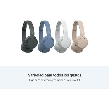 SONY WH-CH520 Wireless Bluetooth On-Ear  Headset With Mic for Phone Call, Cream