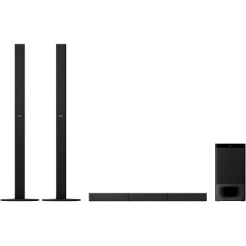 SONY HT-S700RF 1000W High Power Real 5.1 Ch Soundbar Tall Boy Rear Speakers Dolby Digital HDMI ARC Optical Input DTS Surround Sound, Black