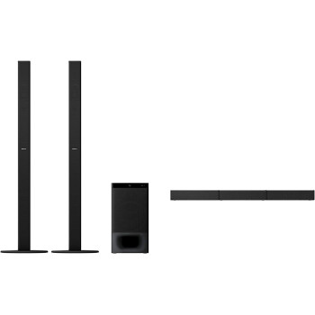 SONY HT-S700RF 1000W High Power Real 5.1 Ch Soundbar Tall Boy Rear Speakers Dolby Digital HDMI ARC Optical Input DTS Surround Sound, Black