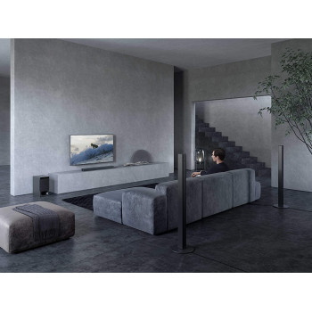 SONY HT-S700RF 1000W High Power Real 5.1 Ch Soundbar Tall Boy Rear Speakers Dolby Digital HDMI ARC Optical Input DTS Surround Sound, Black