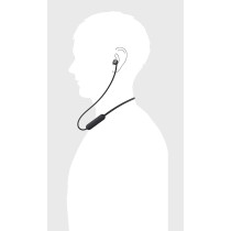 SONY WI-C310 Wireless in-Ear Headphones with 15 Hours Battery Life, Quick Charge, Magnetic Earbuds, Tangle Free Cord, Matt Finish, Bluetooth Ver 5.0, Headset Mic For Calls (Black)