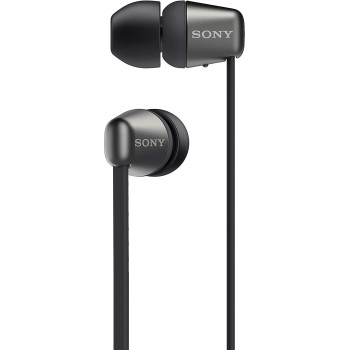 SONY WI-C310 Wireless in-Ear Headphones with 15 Hours Battery Life, Quick Charge, Magnetic Earbuds, Tangle Free Cord, Matt Finish, Bluetooth Ver 5.0, Headset Mic For Calls (Black)