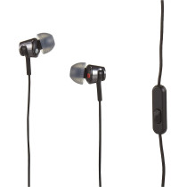 SONY Mdr Ex155Ap Wired In Ear Headphones With Tangle Free Cable, 3.5mm Jack, Earphone Mic For Phone Calls, Black, Mdrex155Ap/B, 17.3 X 4 cm