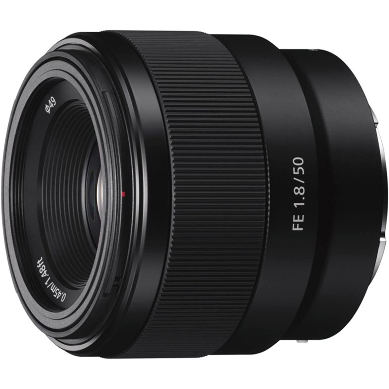 SONY FE 50mm F1.8 Compact Lightweight E Mount Camera Lens With Beautiful Dedofusing Bokeh Compatible with Full Frame and APS C Camera SEL50F18F, Black, Lens Only