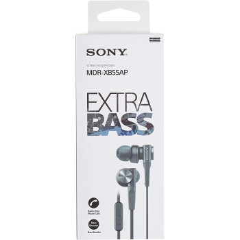SONY MDRXB55AP/B Extra Bass Wired In-ear Headphones For Club Like Sound - Black