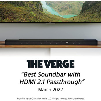 SONY HT-A7000 7.1.2ch 500W Dolby Atmos Sound Bar Surround Sound Home Theater With DTS: X And 360 Reality Audio, Works With Google Assistant