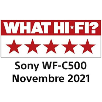 SONY WF-C500 True Wireless Headphones With Built-In Mic, Reliable Bluetooth Connection - White