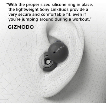 SONY LinkBuds Truly Wireless Headphones with Alexa Built in, Grey, WF L900/H, WFL900/H