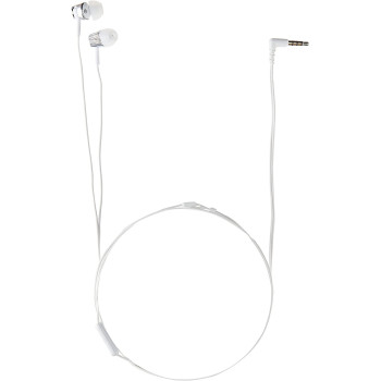 SONY Mdr-Ex155Ap Wired In-Ear Headphones With Tangle Free Cable, 3.5mm Jack, Earphone With Mic For Phone Calls, White