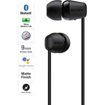 SONY WI-C200 Wireless Neck-Band Headphones With Up To 15 Hours of Battery Life - Black