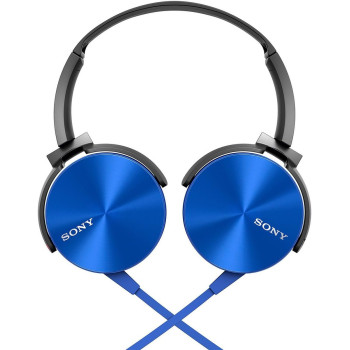 SONY Mdr-Xb450Ap/L Headphones For Smartphones - Blue, Universal