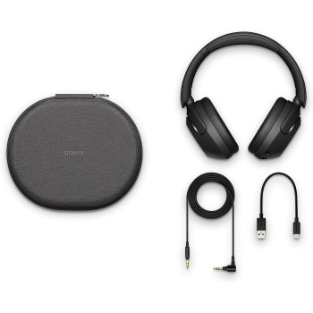 SONY WH-XB910N EXTRA BASS  Noise Cancelling Wireless Headphones - Up To 30 Hours Battery Life - Over-Ear Style - Optimised For Alexa And Google Assistant - With Built-In Mic For Phone Calls - Black