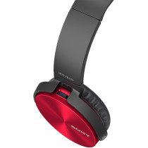 SONY Mdr-Xb450Ap On-Ear Extra Bass Headphones With Mic (Red)