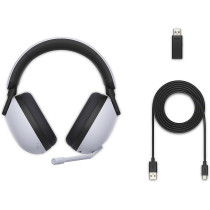 SONY INZONE H7 Wireless Gaming Headset, Over-ear Headphones With 360 Spatial Sound, WH G700, White