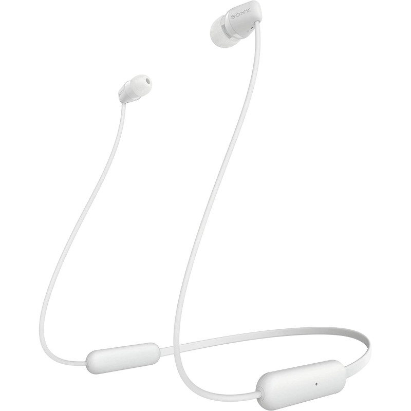 SONY WI-C200 Wireless In-Ear Bluetooth Headphones With Mic For Phone Call And Upto 15 Hours Of Battery Life - White