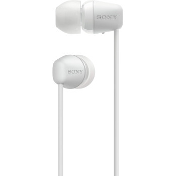 SONY WI-C200 Wireless In-Ear Bluetooth Headphones With Mic For Phone Call And Upto 15 Hours Of Battery Life - White