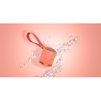 SONY SRS-XB13 - Compact & Portable Waterproof Wireless Bluetooth  Speaker With EXTRA BASS  - Coral Pink