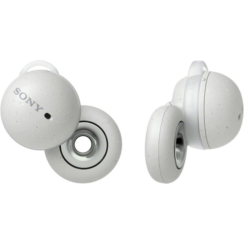 SONY LinkBuds - New Concept Open Ring Design Allows Conversations Without Removing Earbuds And To Stay Safe While Running - White