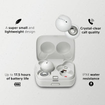 SONY LinkBuds - New Concept Open Ring Design Allows Conversations Without Removing Earbuds And To Stay Safe While Running - White