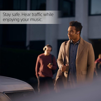 SONY LinkBuds - New Concept Open Ring Design Allows Conversations Without Removing Earbuds And To Stay Safe While Running - White