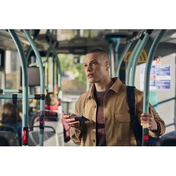 SONY LinkBuds - New Concept Open Ring Design Allows Conversations Without Removing Earbuds And To Stay Safe While Running - White