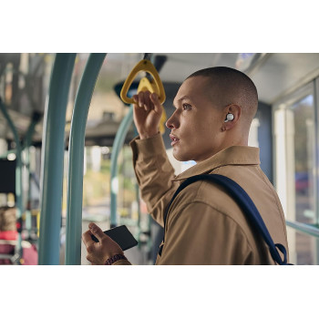 SONY LinkBuds - New Concept Open Ring Design Allows Conversations Without Removing Earbuds And To Stay Safe While Running - White