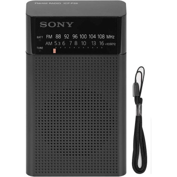 SONY ICFP26.CE7 Portable AM/FM Radio - Black