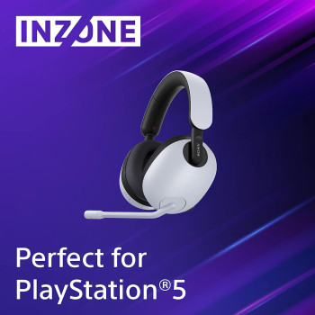 SONY INZONE H7 Wireless Gaming Headset - 360 Spatial Sound For Gaming - 40 Hours Battery Life Boom Microphone - Bluetooth For Calls - PC/PS5 - Perfect For PlayStation