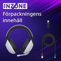 SONY INZONE H7 Wireless Gaming Headset - 360 Spatial Sound For Gaming - 40 Hours Battery Life Boom Microphone - Bluetooth For Calls - PC/PS5 - Perfect For PlayStation