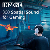 SONY INZONE H7 Wireless Gaming Headset - 360 Spatial Sound For Gaming - 40 Hours Battery Life Boom Microphone - Bluetooth For Calls - PC/PS5 - Perfect For PlayStation