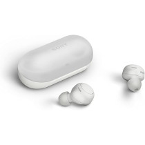 SONY Wf-C500 True Wireless Headphones - Up To 20 Hours Battery Life With Charging Case - Voice Assistant Compatible - Built-In Mic For Phone Calls - Reliable Bluetooth Connection - White
