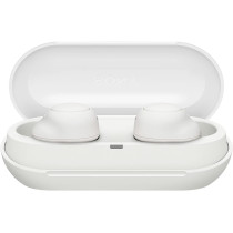 SONY Wf-C500 True Wireless Headphones - Up To 20 Hours Battery Life With Charging Case - Voice Assistant Compatible - Built-In Mic For Phone Calls - Reliable Bluetooth Connection - White
