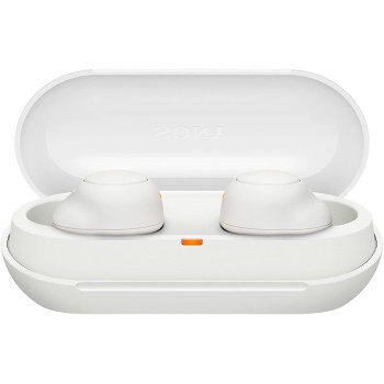 SONY Wf-C500 True Wireless Headphones - Up To 20 Hours Battery Life With Charging Case - Voice Assistant Compatible - Built-In Mic For Phone Calls - Reliable Bluetooth Connection - White