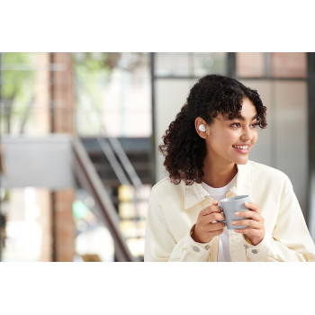 SONY Wf-C500 True Wireless Headphones - Up To 20 Hours Battery Life With Charging Case - Voice Assistant Compatible - Built-In Mic For Phone Calls - Reliable Bluetooth Connection - White