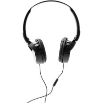 SONY MDR-ZX110AP On-ear Headphones Corded Foldable Headset, Black