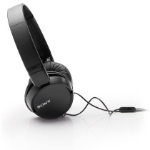 SONY MDR-ZX110AP On-ear Headphones Corded Foldable Headset, Black