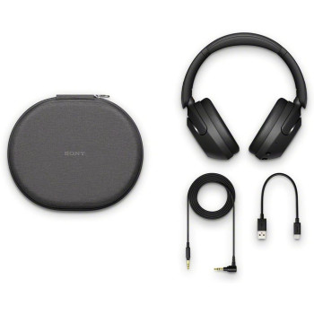 SONY WH-XB910N EXTRA BASS Noise Cancelling Headphones, Wireless Bluetooth Over the Ear Headset With Microphone And Alexa Voice Control, Black