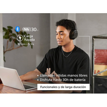 SONY WH-XB910N EXTRA BASS Noise Cancelling Headphones, Wireless Bluetooth Over the Ear Headset With Microphone And Alexa Voice Control, Black