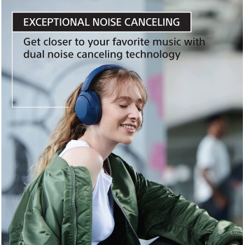 SONY WH-XB910N EXTRA BASS Noise Cancelling Headphones, Wireless Bluetooth Over the Ear Headset With Microphone And Alexa Voice Control, Black