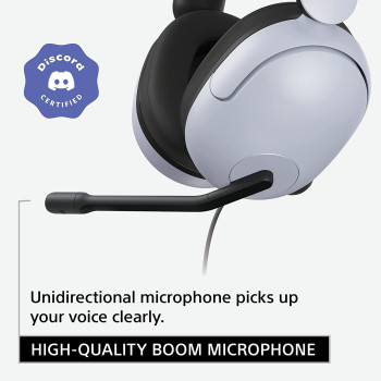 SONY INZONE H3 Gaming Headset With Boom Microphone For PC/PS5, White, MDRG300/W, One Size
